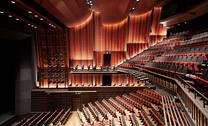 The second floor of the auditorium